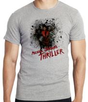 Camiseta Michael Jackson thriller Blusa criança infantil juvenil adulto camisa tamanhos