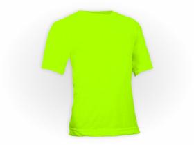 Camiseta Micro Dry Colorida Juvenil Amarelo Fluor Camiseta Micro Dry Colorida Juvenil Amarelo Fluor
