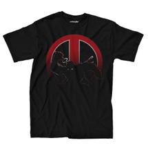 Camiseta Mighty Fine Marvel Deadpool Logo Shadows tamanho L Camiseta Mighty Fine Marvel Deadpool Logo Shadows tamanho L