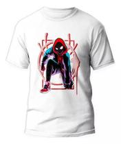 Camiseta Miles Morales - Homem-Aranha Aranhaverso em 100% Algodão