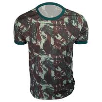 Camiseta Militar Camuflada Manga Curta Dry Fit Plus Size UV+