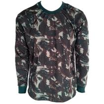 Camiseta Militar Camuflada Manga Longa Dry Fit Plus Size UV+