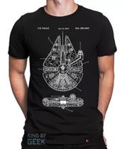 Camiseta Millenium Falcon Han Solo Star Wars Camisa Geek Camiseta Millenium Falcon Han Solo Star Wars Camisa Geek