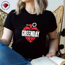 Camiseta Mina Banda de Rock Green Day American Idiot Camiseta Mina Banda de Rock Green Day American Idiot