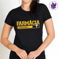 Camiseta Mina Profissões Farmácia Estudante