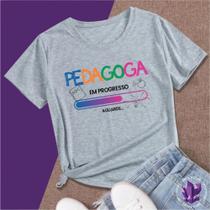 Camiseta Mina Profissões Pedagogia Estudante