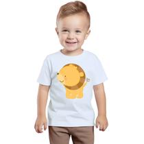 Camiseta Mini Leão Camisa Personalizada Blusa Infantil e Juvenil Algodão com Poliéster