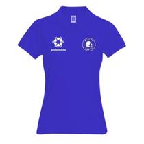 Camiseta Minina Bruta Agronomia Gola Polo Azul