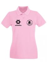 Camiseta Minina Bruta Agronomia Gola Polo Rosa