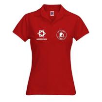 Camiseta Minina Bruta Agronomia Gola Polo Vermelho Camiseta Minina Bruta Agronomia Gola Polo Vermelho