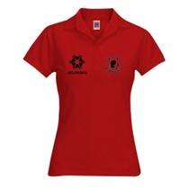Camiseta Minina Bruta Agronomia Gola Polo Vermelho Camiseta Minina Bruta Agronomia Gola Polo Vermelho
