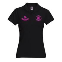 Camiseta Minina Bruta Boiadeira Gola Polo Preto Camiseta Minina Bruta Boiadeira Gola Polo Preto