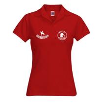 Camiseta Minina Bruta Boiadeira Gola Polo Vermelho Camiseta Minina Bruta Boiadeira Gola Polo Vermelho