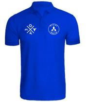 Camiseta Mininu Bruto Gola Polo Agro Pecuaria Marca Country Azul