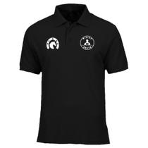 Camiseta Mininu Bruto Gola Polo Ferradura Marca Country Preto Camiseta Mininu Bruto Gola Polo Ferradura Marca Country Preto