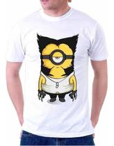 Camiseta Minions Volverine Xmen Desenho Masculina Camiseta Minions Volverine Xmen Desenho Masculina