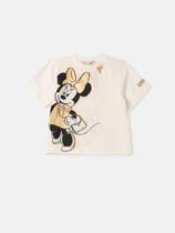 Camiseta minnie e daisy dourada animê.