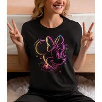 Camiseta Minnie Feminina - Blusa 100% Algodão T-shirt Mouse Look Camisa Fofa Blusinha Minnie Mickey Camiseta Minnie Feminina - Blusa 100% Algodão T-shirt Mouse Look Camisa Fofa Blusinha Minnie Mickey