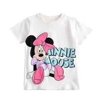Camiseta Minnie para Bebês - Manga Curta, Gola O e Estampa Linda