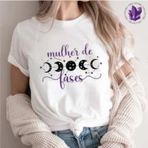 Camiseta Mística Lua Mulher de Fases