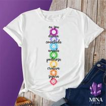 Camiseta Mística Sete Chakras Yoga Meditação