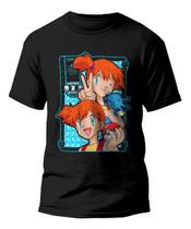 Camiseta Misty Anime Pokemon Horsea Camisa 100% Algodão Camiseta Misty Anime Pokemon Horsea Camisa 100% Algodão