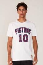 Camiseta Mitchell & Ness Especial Detroit Pistons Dennis Rodman Branca