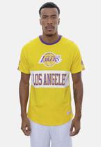 Camiseta Mitchell & Ness Especial Los Angeles Lakers Amarela