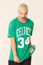 Camiseta Mitchell & Ness Estampada Name And Number Boston Celtics Paul Pierce Verde