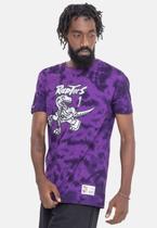 Camiseta Mitchell & Ness Galaxy Tie Dye Toronto Raptors Tracy Mc Grady Roxa
