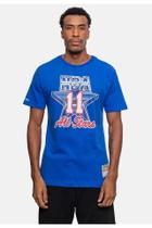 Camiseta Mitchell & Ness Karl Malone Azul Golden State