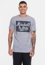 Camiseta Mitchell & Ness Masculina Estampada Cinza Mescla