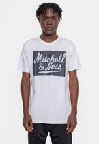 Camiseta Mitchell & Ness Masculina Estampada Off White
