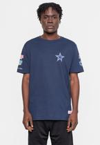 Camiseta Mitchell & Ness Masculina Superbowl Champ Dallas Cowboys Azul Marinho