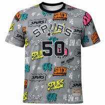 Camiseta Mitchell & Ness Spurs Robinson 50 Urban Cinza - Masculino Camiseta Mitchell & Ness Spurs Robinson 50 Urban Cinza - Masculino