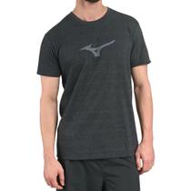 Camiseta Mizuno Lifestyle Mescla Cinza e Grafite - Masculino