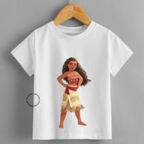 Camiseta Moana Infantil Personalizada