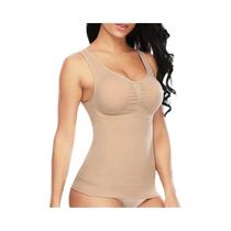 Camiseta Modeladora Feminina Com Controle De Barriga, Colete Redutor De Cintura Com Sutiã Almofadado Camiseta Modeladora Feminina Com Controle De Barriga, Colete Redutor De Cintura Com Sutiã Almofadado
