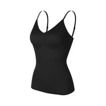 Camiseta Modeladora Feminina Com Decote Em V, Controle De Barriga, Sem Costura, Corset De Compressão Camiseta Modeladora Feminina Com Decote Em V, Controle De Barriga, Sem Costura, Corset De Compressão