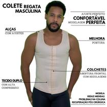 Camiseta Modeladora Masculina Cinta Pós-Cirúrgica