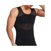 Camiseta Modeladora Masculina Redutora De Medidas, Corset, Regata, Roupa De Fitness Camiseta Modeladora Masculina Redutora De Medidas, Corset, Regata, Roupa De Fitness