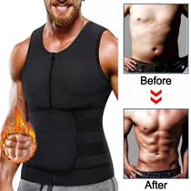 camiseta modeladora regata fitness armour compressão abdominal peitoral com ziper