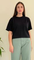 Camiseta Moletinho - Cor Preto