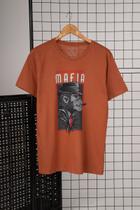 Camiseta Monkey Mafia - Marrom