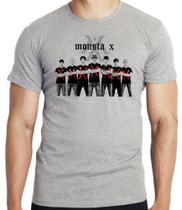 Camiseta monsta x bts Blusa criança infantil juvenil adulto camisa tamanhos