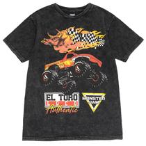 Camiseta Monster Jam El Toro Loco Truck para homem - S