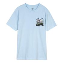 Camiseta Monster Jam Grave Digger Truck para homens azul pálido M