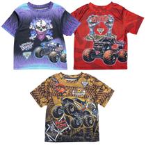 Camiseta Monster Jam Zombie Son-UVA Digger Mutt para meninos 7-8