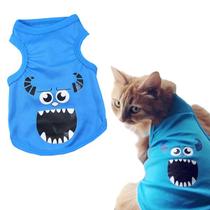 Camiseta monstros sa sulley para cachorro gato roupa pet verão