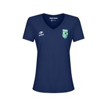 Camiseta Mormaii Femnina Time Brasil Decote V Azul